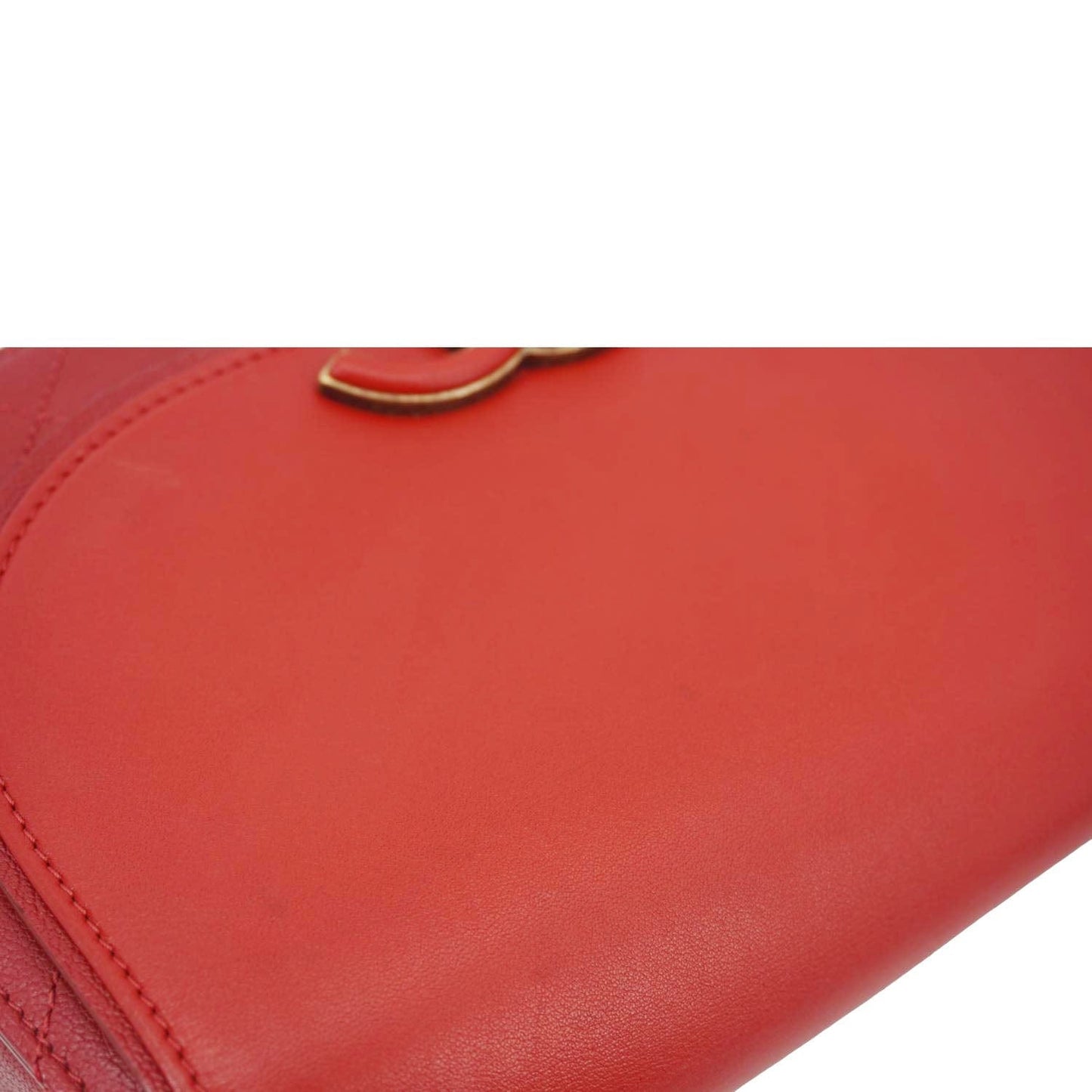 CHANEL Coco Curve Flap Small Quilted Calfskin Leather Messenger Bag Red