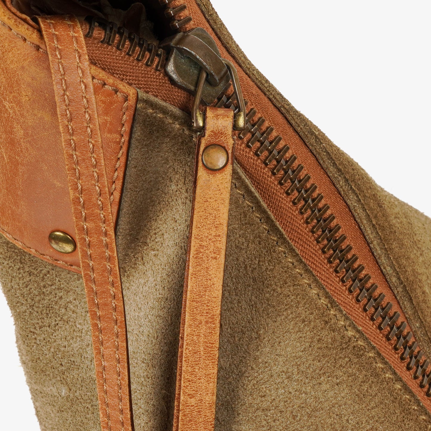 Gucci Suede Handle Ring Hobo Bag