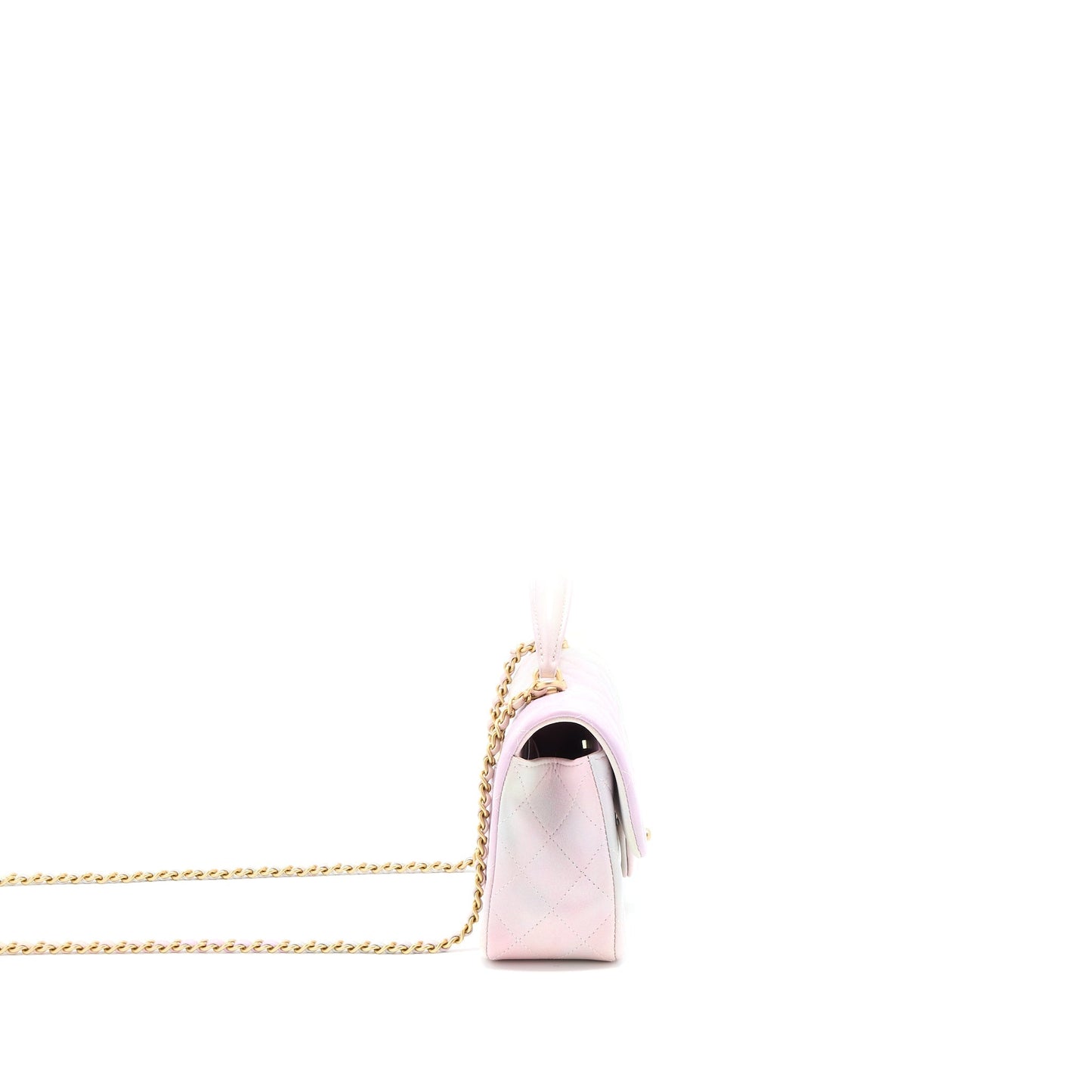 Chanel Top Handle Mini Rectangular Flap Ombré Multicolour Lambskin  (Microchip)