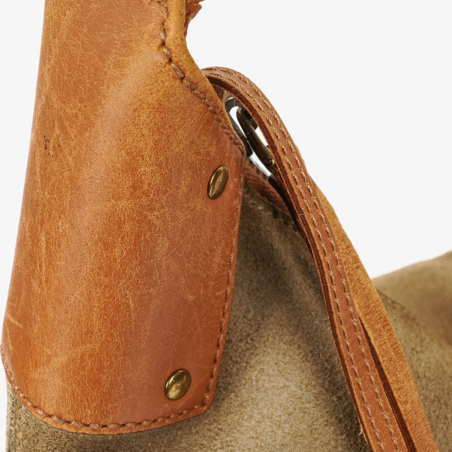Gucci Suede Handle Ring Hobo Bag