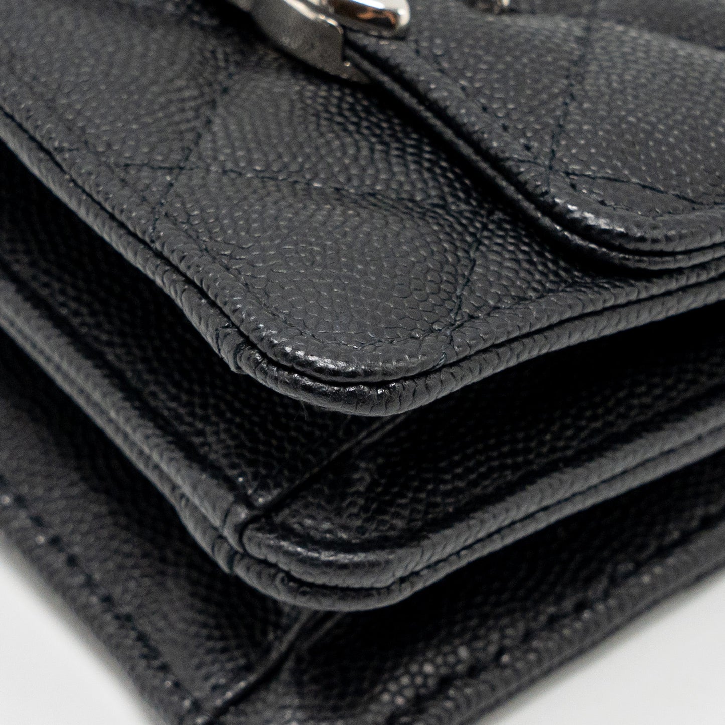 Chanel 22s Mini Clutch With Chain Caviar Black
