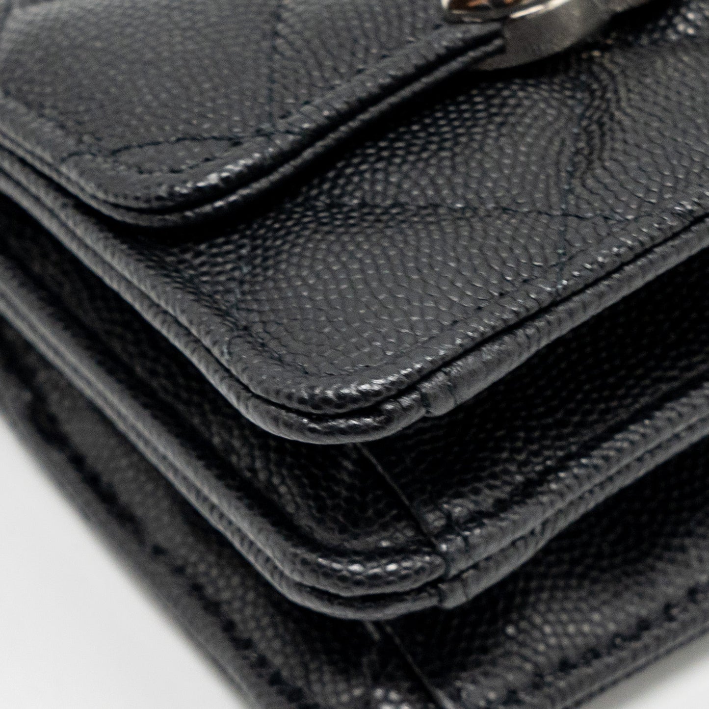 Chanel 22s Mini Clutch With Chain Caviar Black