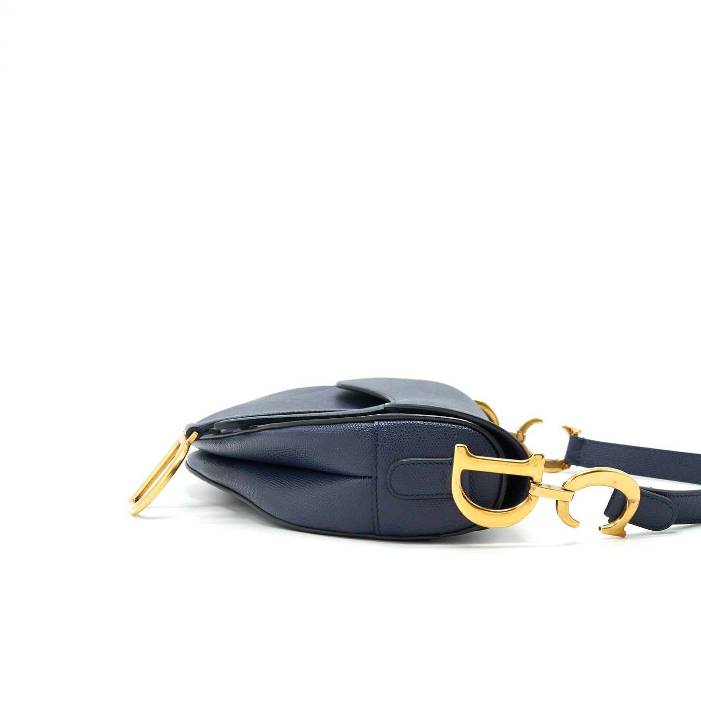 Christian Dior Medium Saddle Purse Indigo Blue