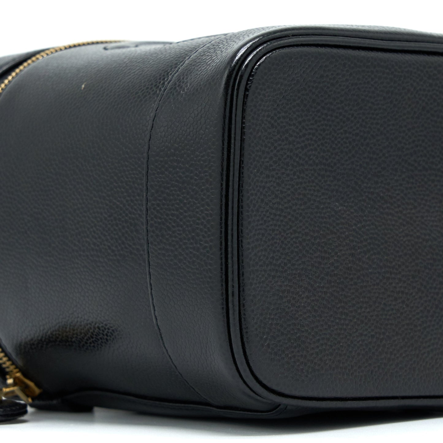Chanel  Vanity Case with Chain Caviar Black