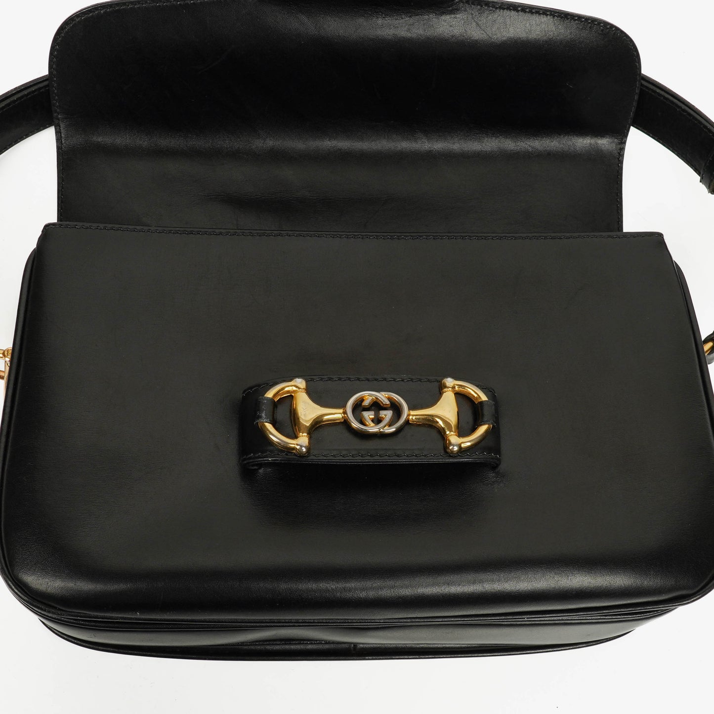 Gucci Black Horsebit 1955 Shoulder Bag