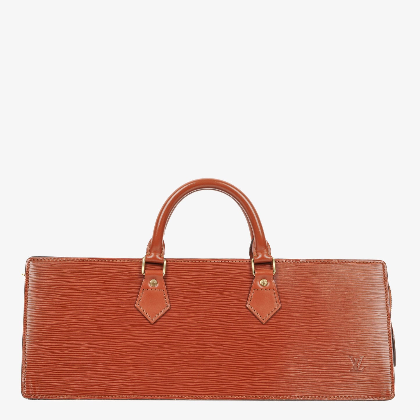 Louis Vuitton Sac Triangle Brown EPI Leather Handbag