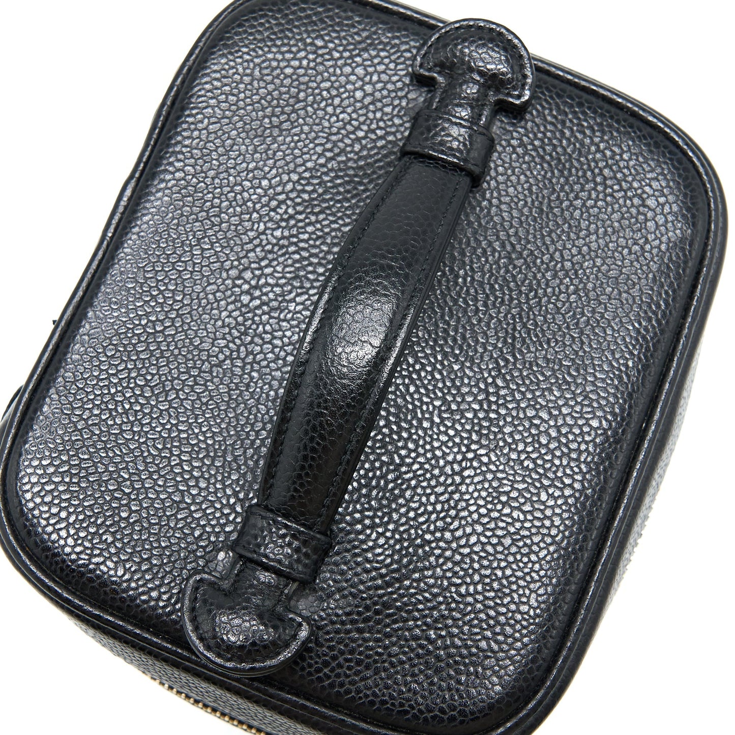 Chanel  Vanity Case with Chain Caviar Black