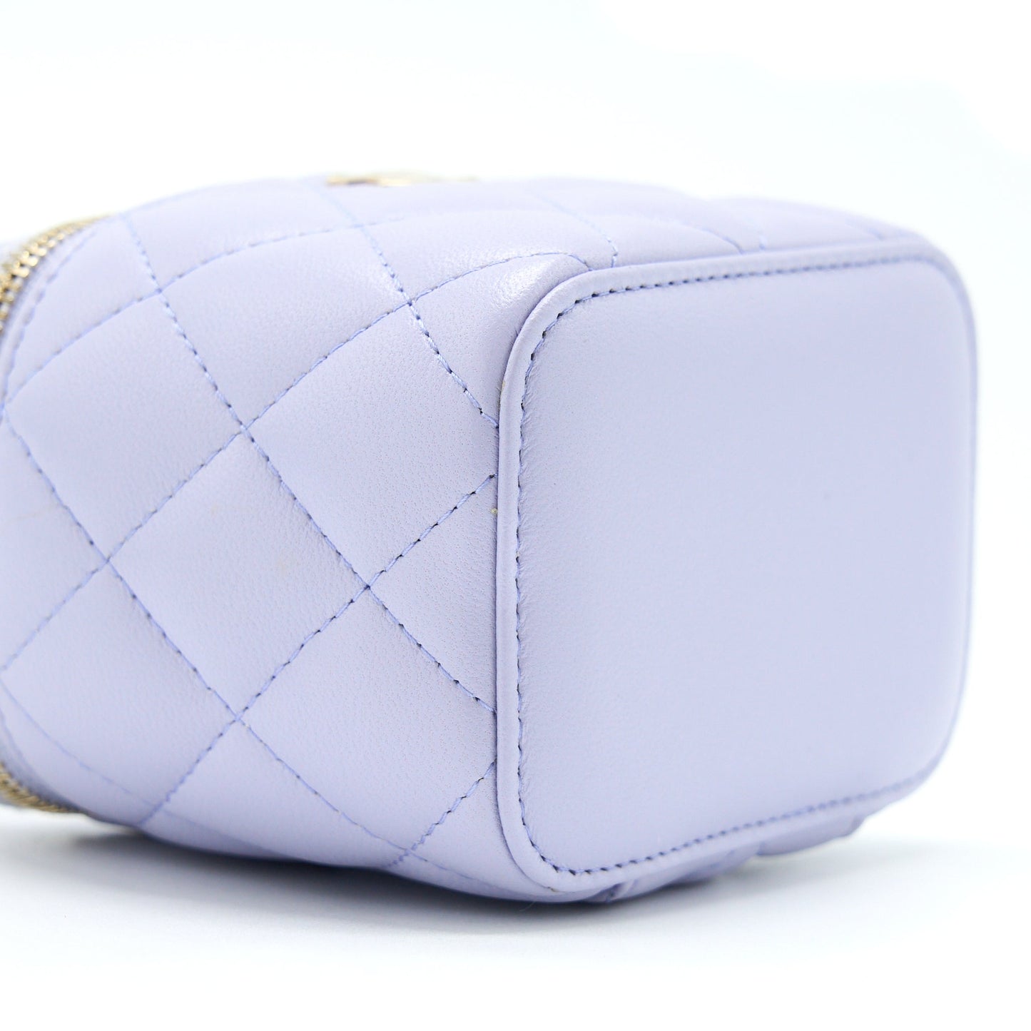 Chanel Top Handle Mini Vanity Case Light Purple L