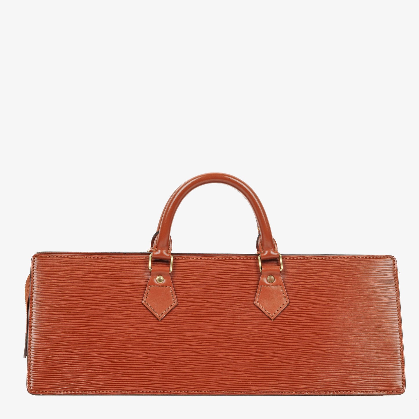 Louis Vuitton Sac Triangle Brown EPI Leather Handbag