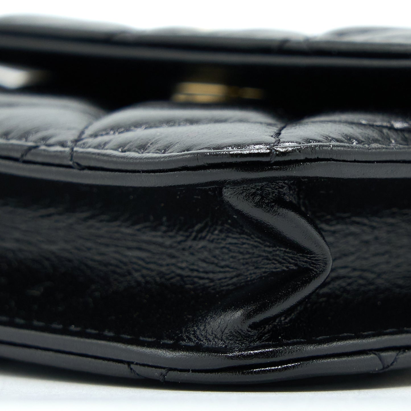 Chanel Mini Flap Bag with Giant Pearl Chain Lambskin Black L