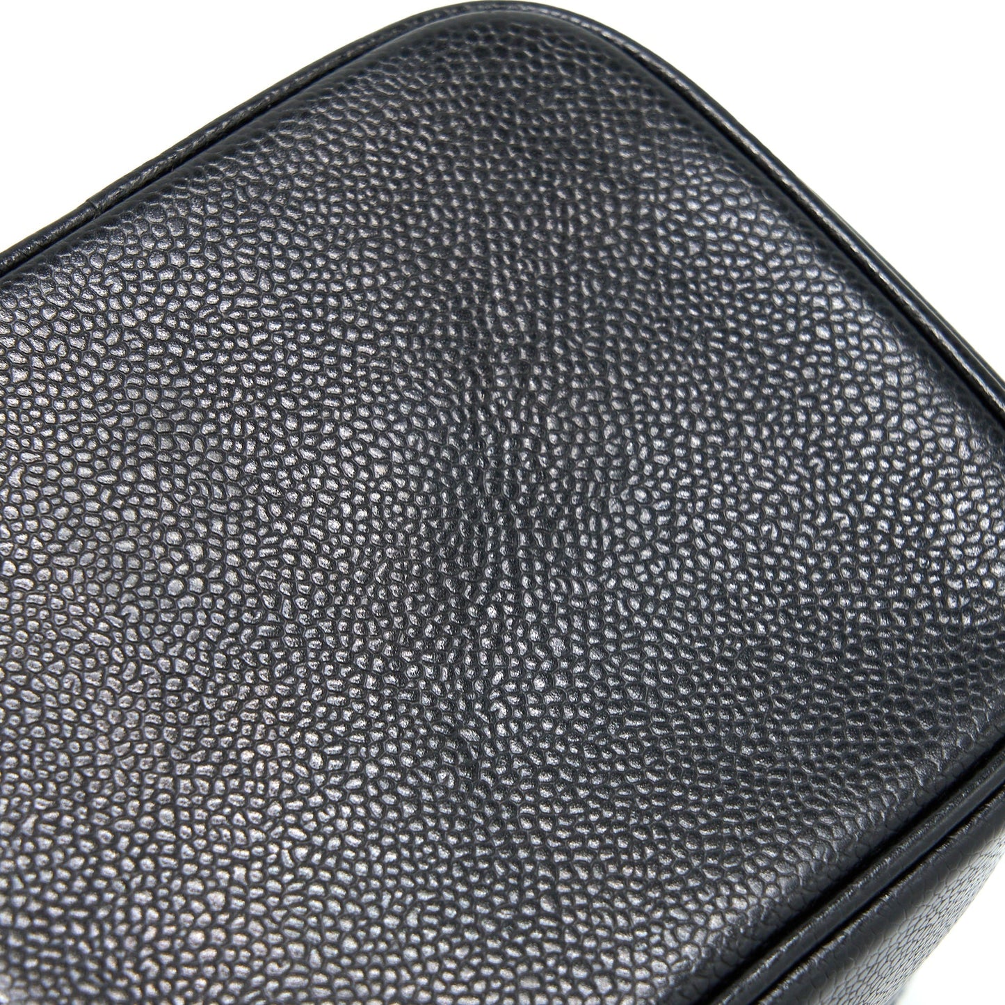 Chanel  Vanity Case with Chain Caviar Black