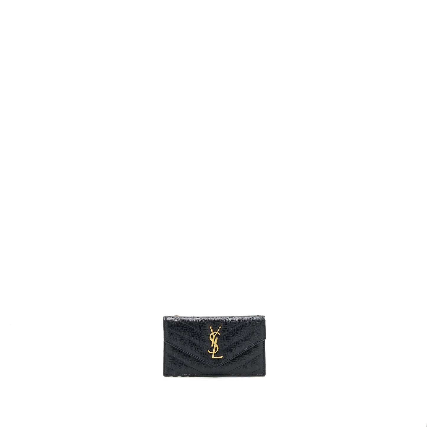 Saint Laurent / Zipped Cardholder in Black