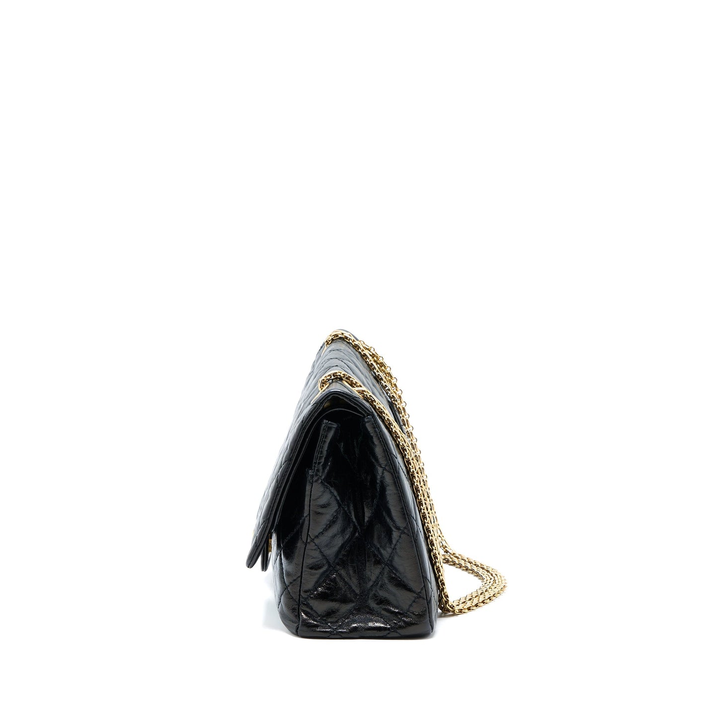 Chanel 2.55 Reissue 227 Shiny Aged Calfskin Black