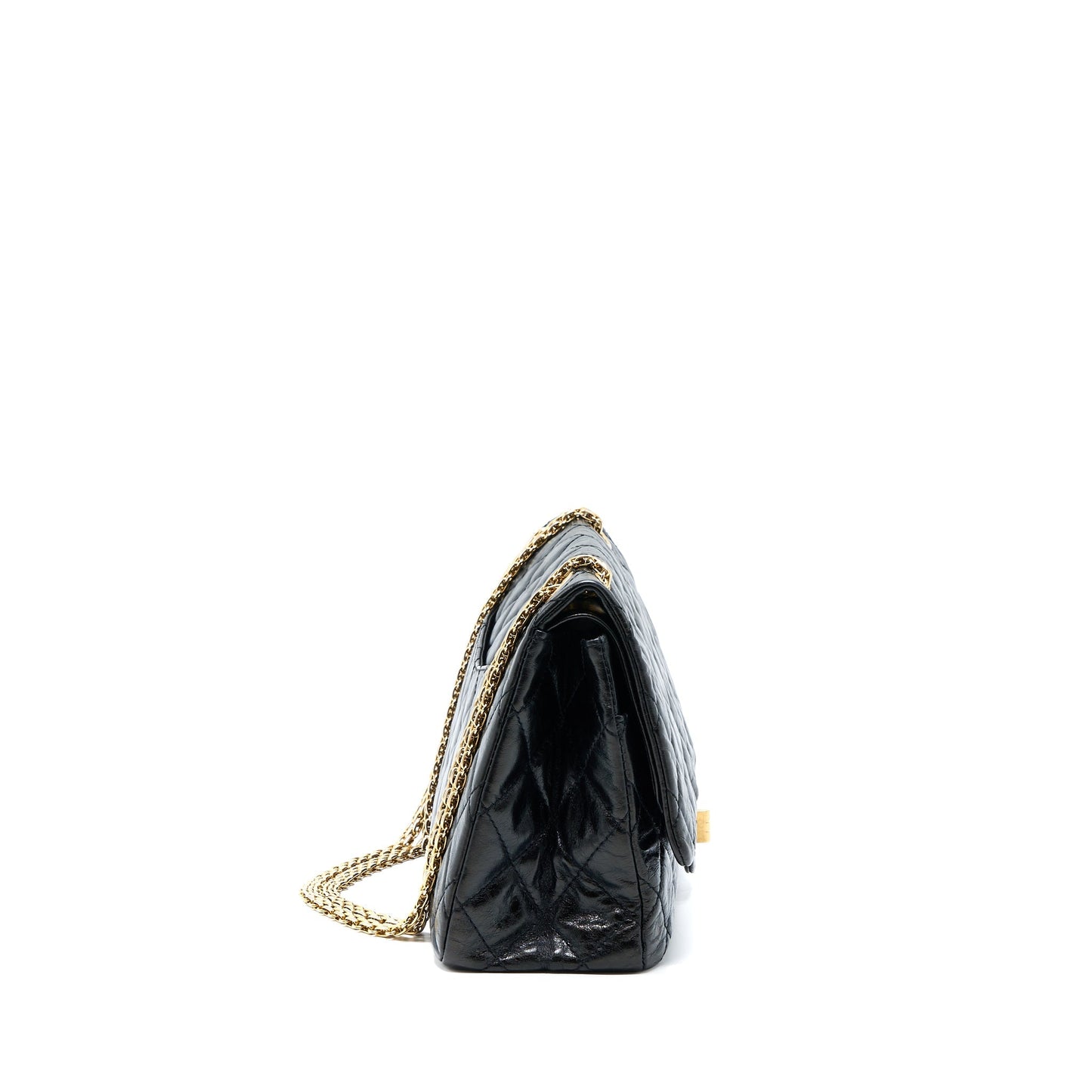 Chanel 2.55 Reissue 227 Shiny Aged Calfskin Black