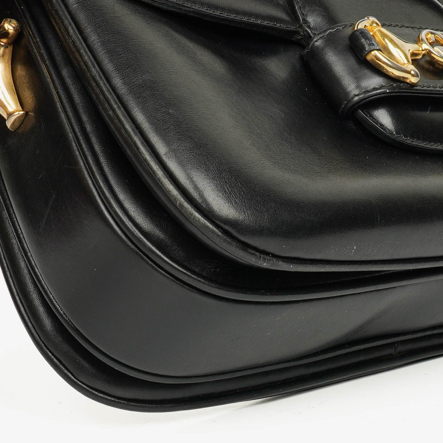 Gucci Black Horsebit 1955 Shoulder Bag