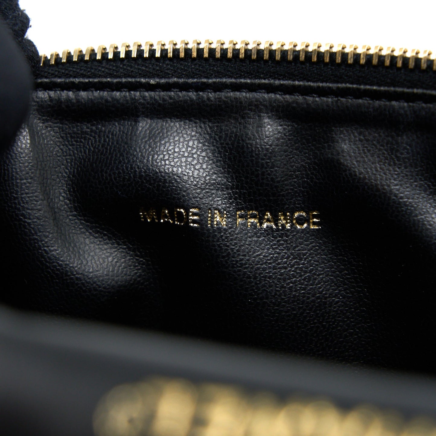Chanel  Vanity Case with Chain Caviar Black