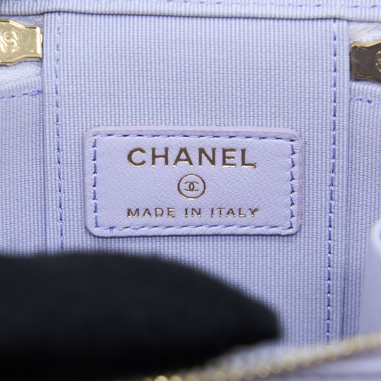 Chanel Top Handle Mini Vanity Case Light Purple L