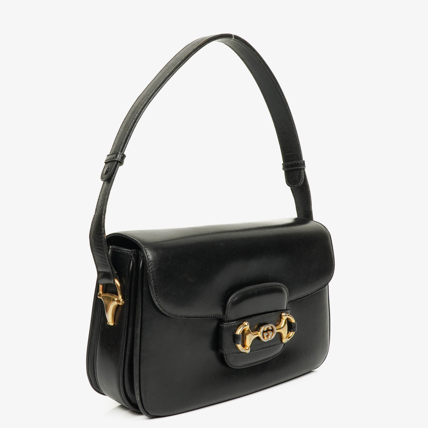 Gucci Black Horsebit 1955 Shoulder Bag