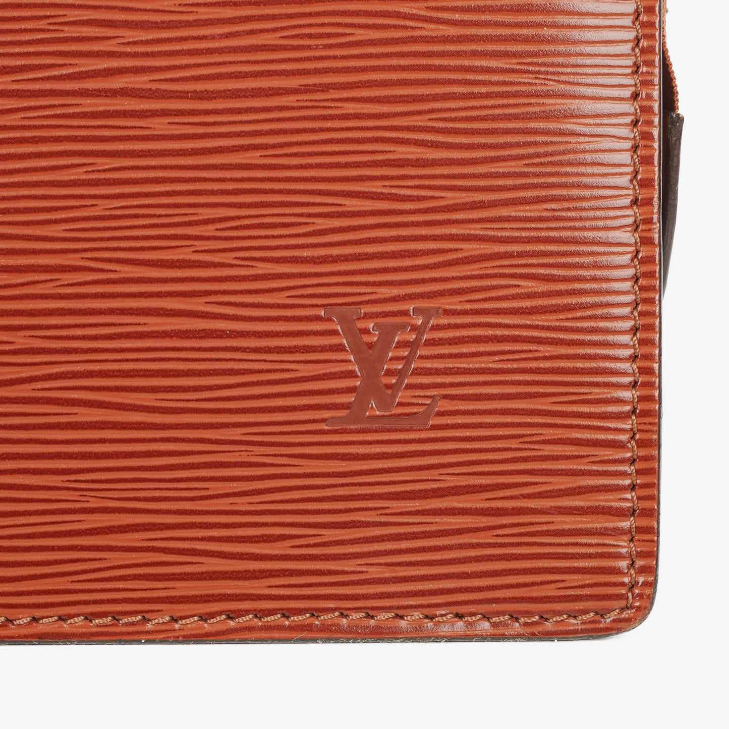 Louis Vuitton Sac Triangle Brown EPI Leather Handbag