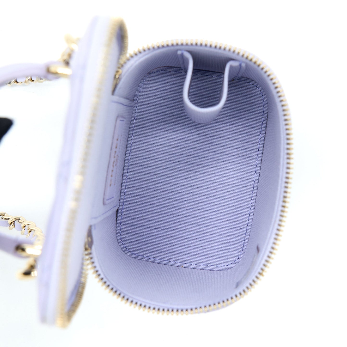 Chanel Top Handle Mini Vanity Case Light Purple L