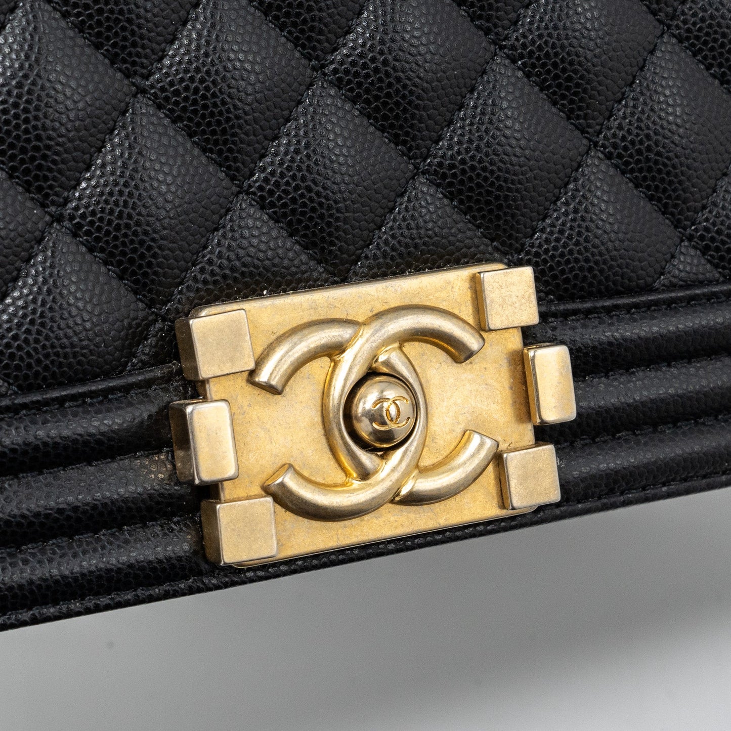 Chanel Medium Classic Boy Bag Caviar Black