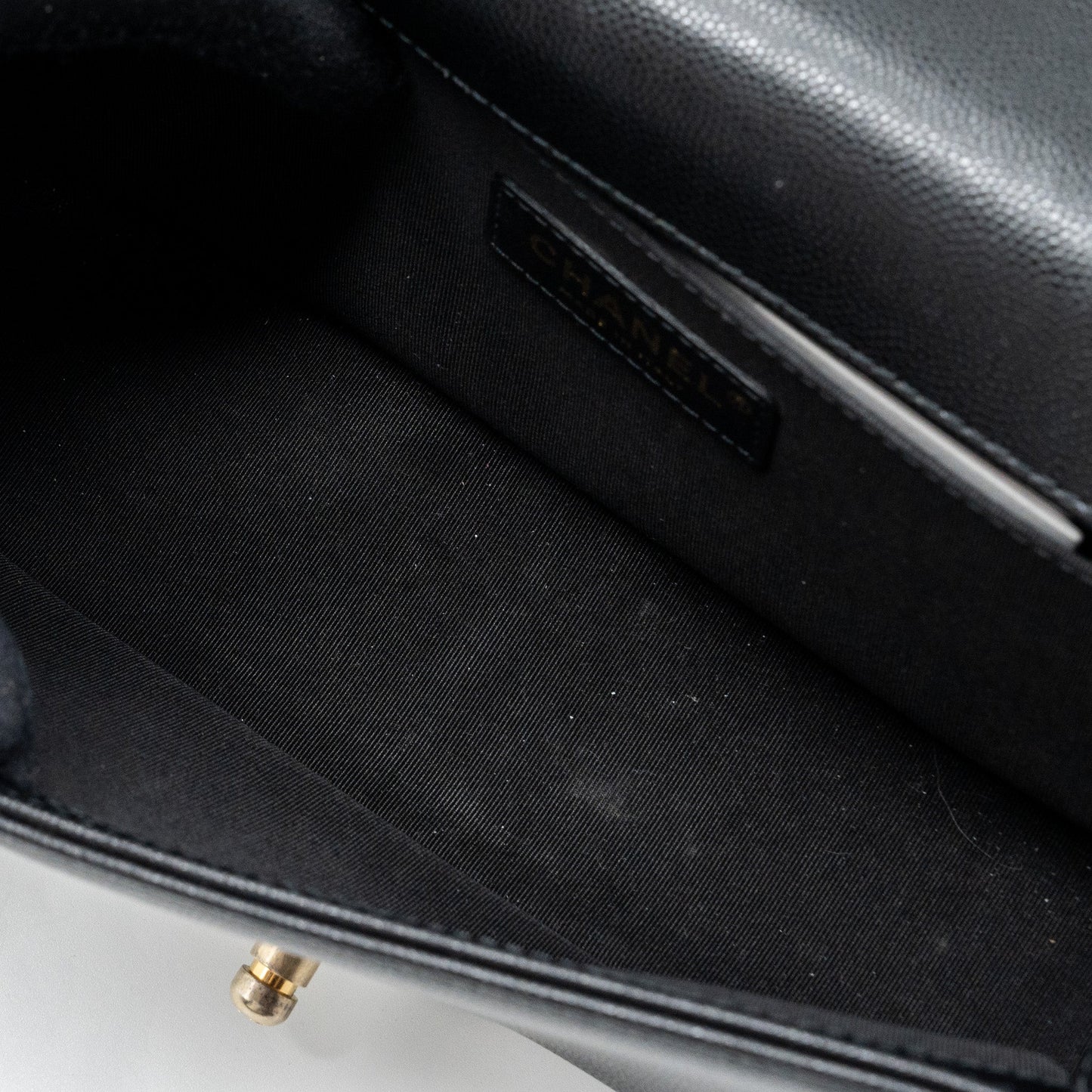 Chanel Medium Classic Boy Bag Caviar Black