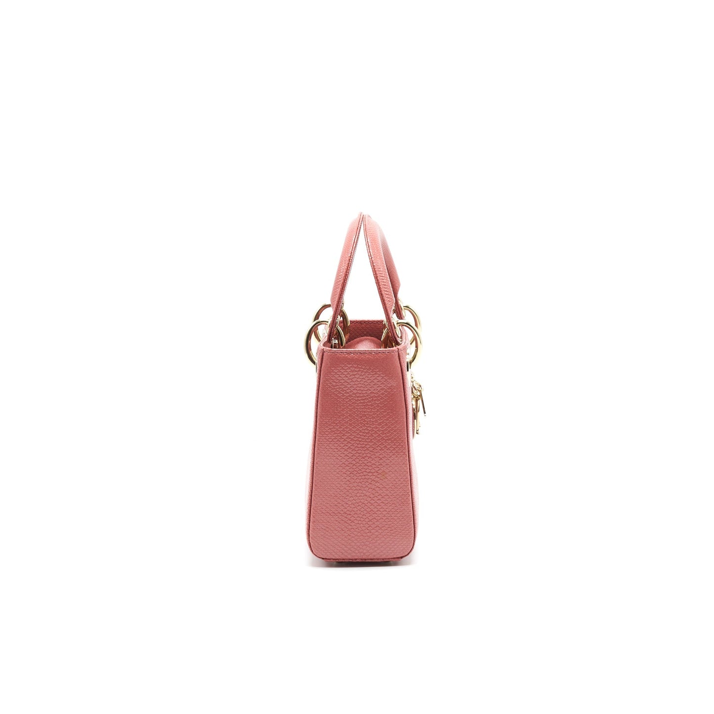 Dior Lizard mini Lady Dior Purse pink