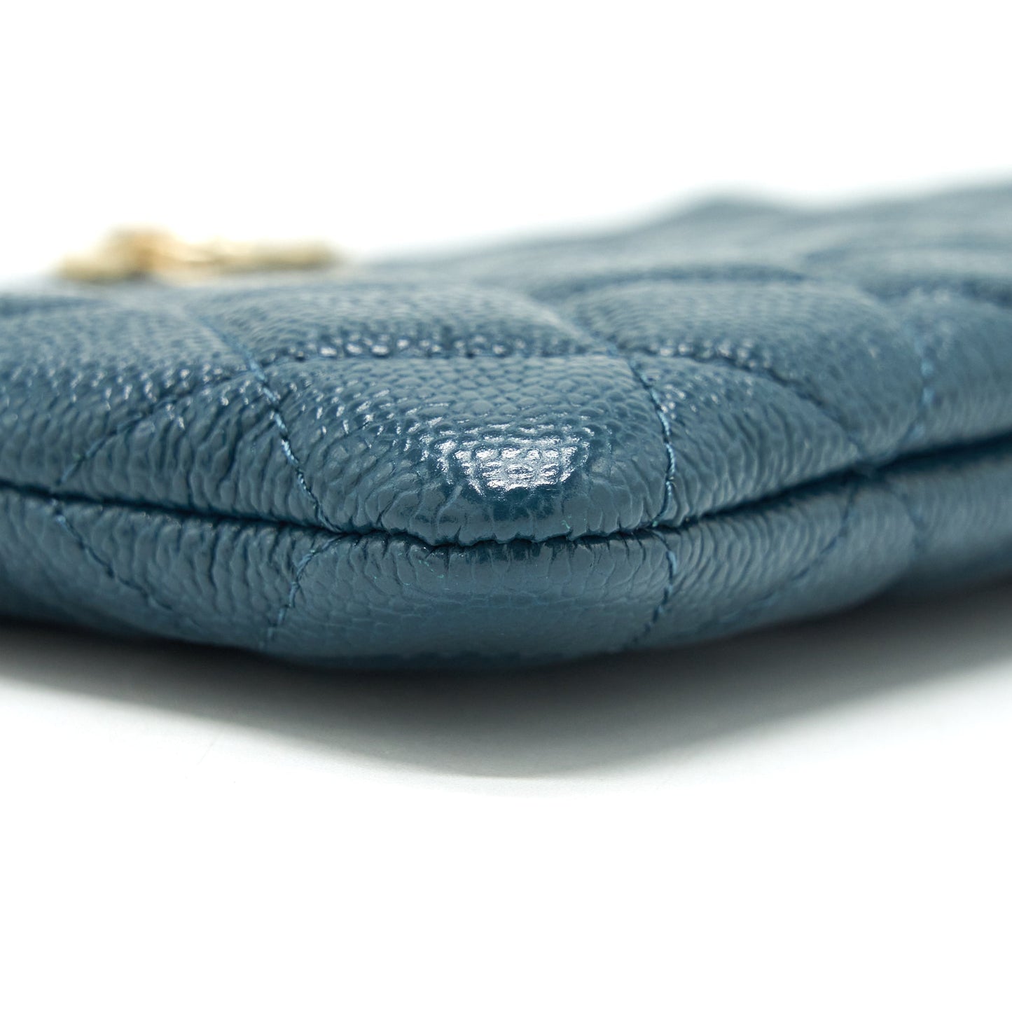 Chanel Boy Pouch Caviar Dark Green L