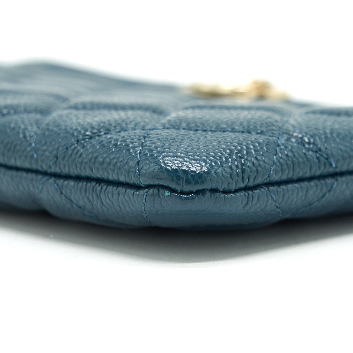 Chanel Boy Pouch Caviar Dark Green L