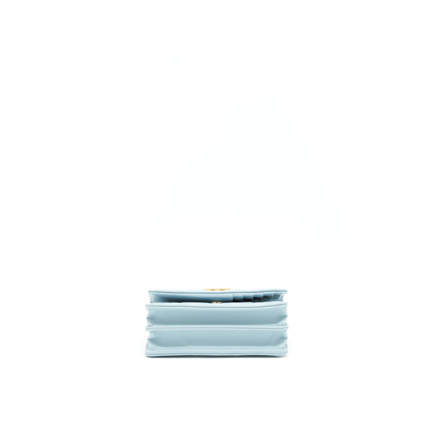 Chanel 22P Purse Vanity with Chain light blue
