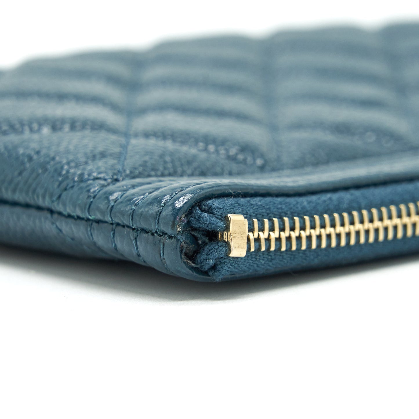 Chanel Boy Pouch Caviar Dark Green L