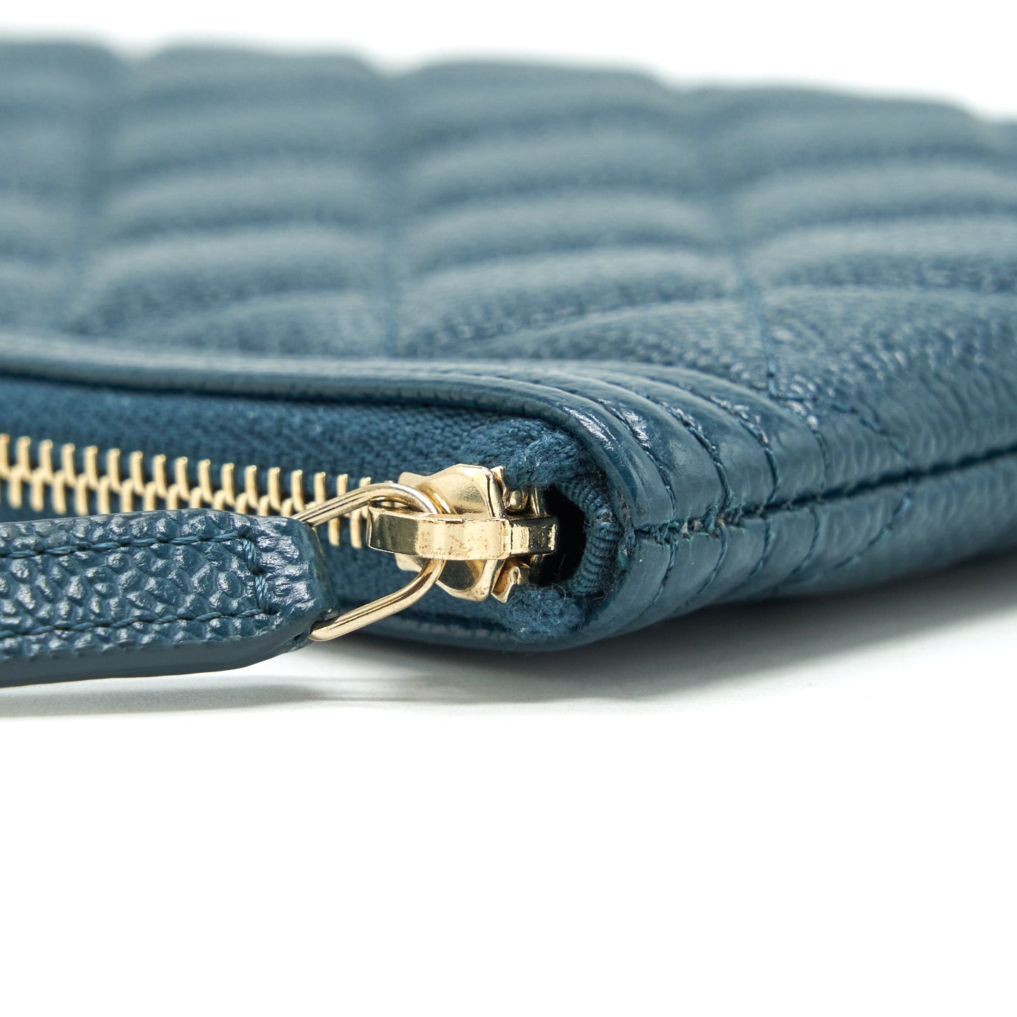 Chanel Boy Pouch Caviar Dark Green L