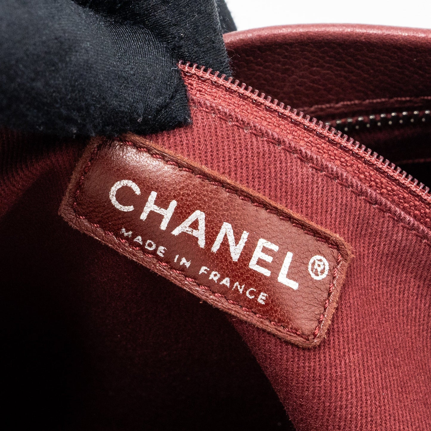 Chanel Tote Bag Grain Calfskin Red