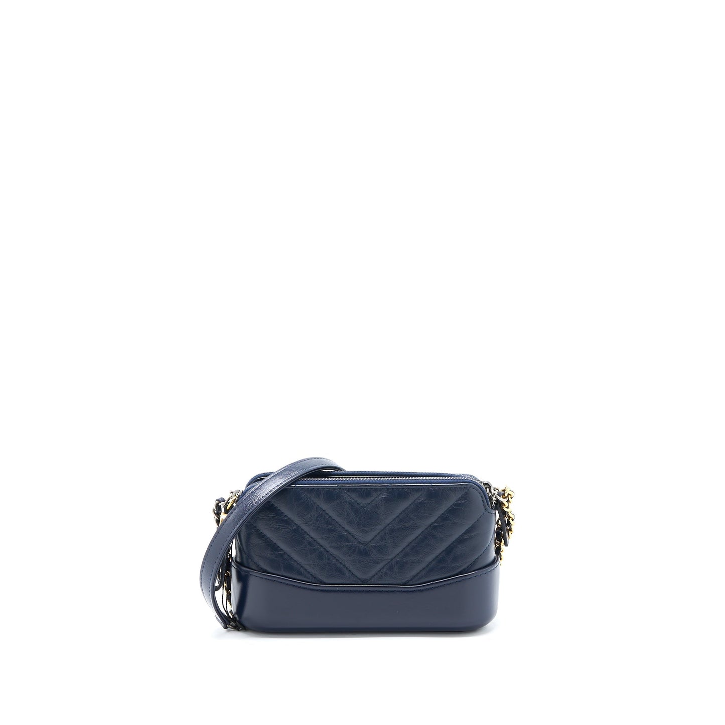 Chanel Gabrielle Clutch on Chain Aged Calfskin Navy
