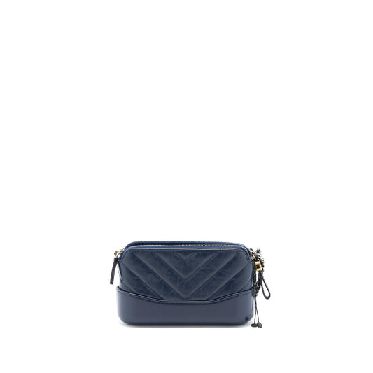 Chanel Gabrielle Clutch on Chain Aged Calfskin Navy