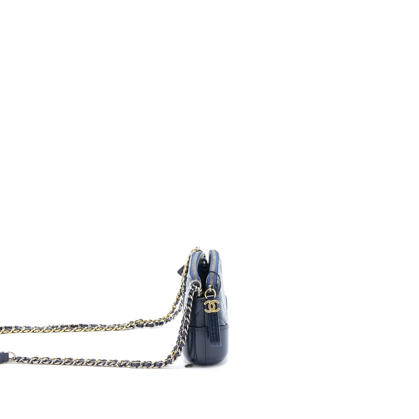 Chanel Gabrielle Clutch on Chain Aged Calfskin Navy