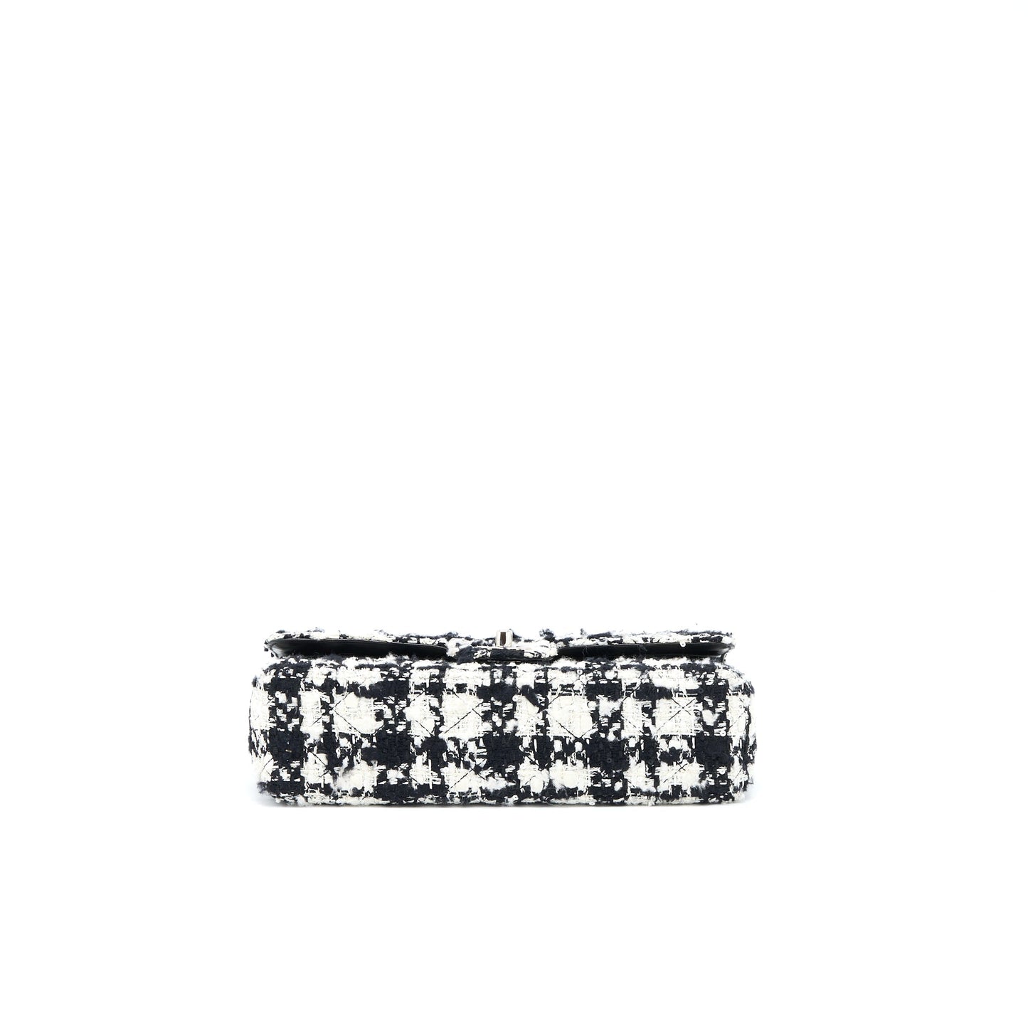 Chanel Classic Double Flap Bag Tweed Black/White