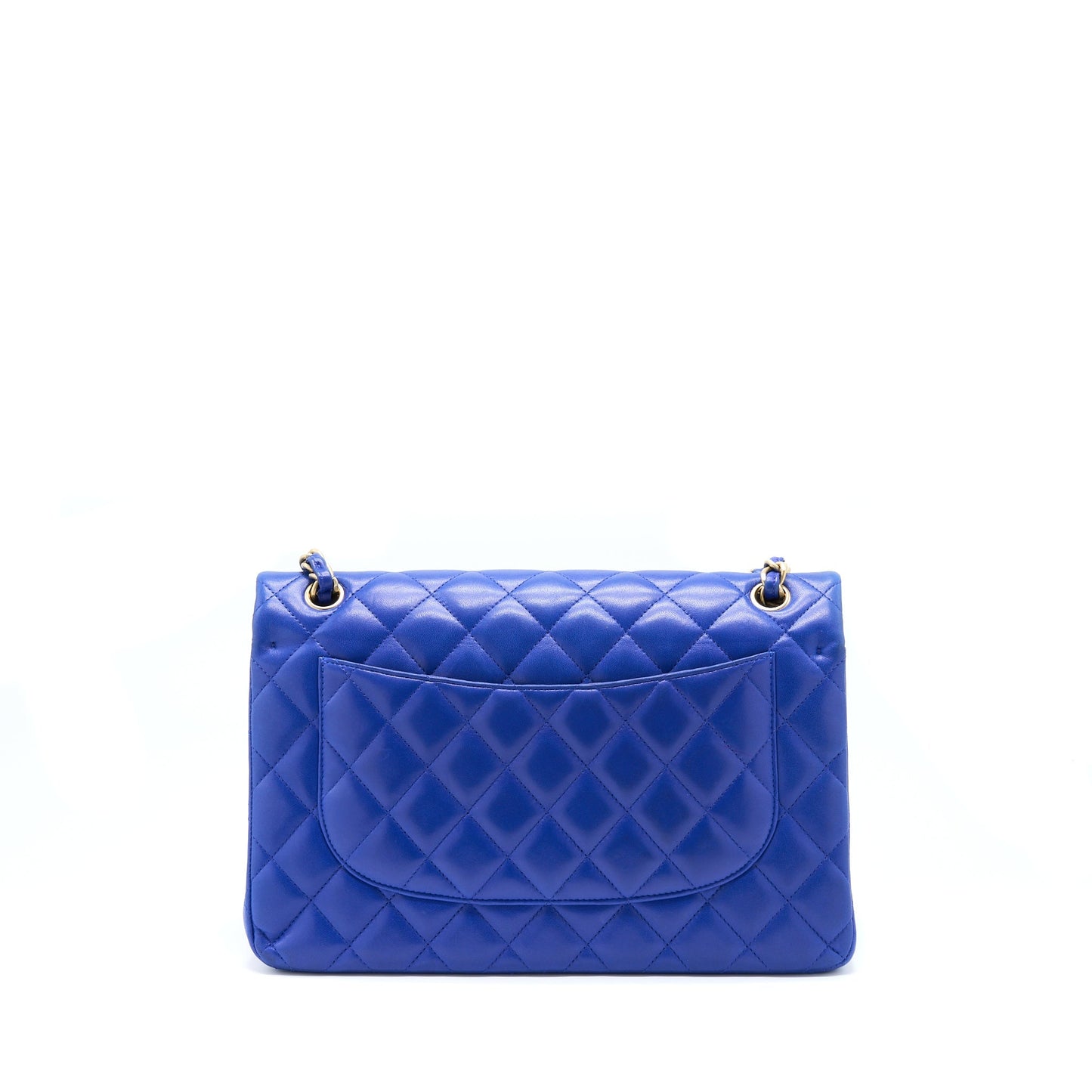 Chanel Jumbo Classic Double Flap Bag Lambskin Blue Brushed