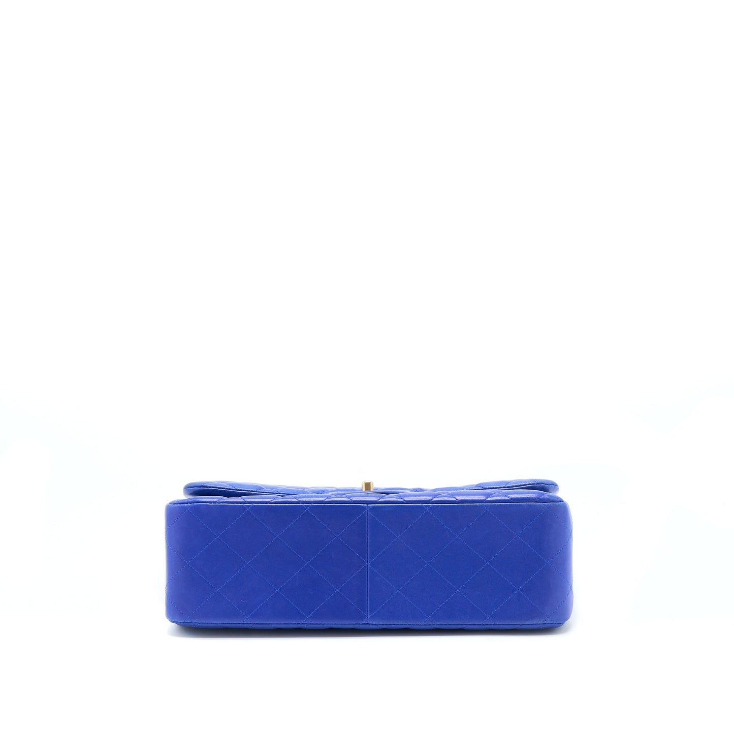Chanel Jumbo Classic Double Flap Bag Lambskin Blue Brushed