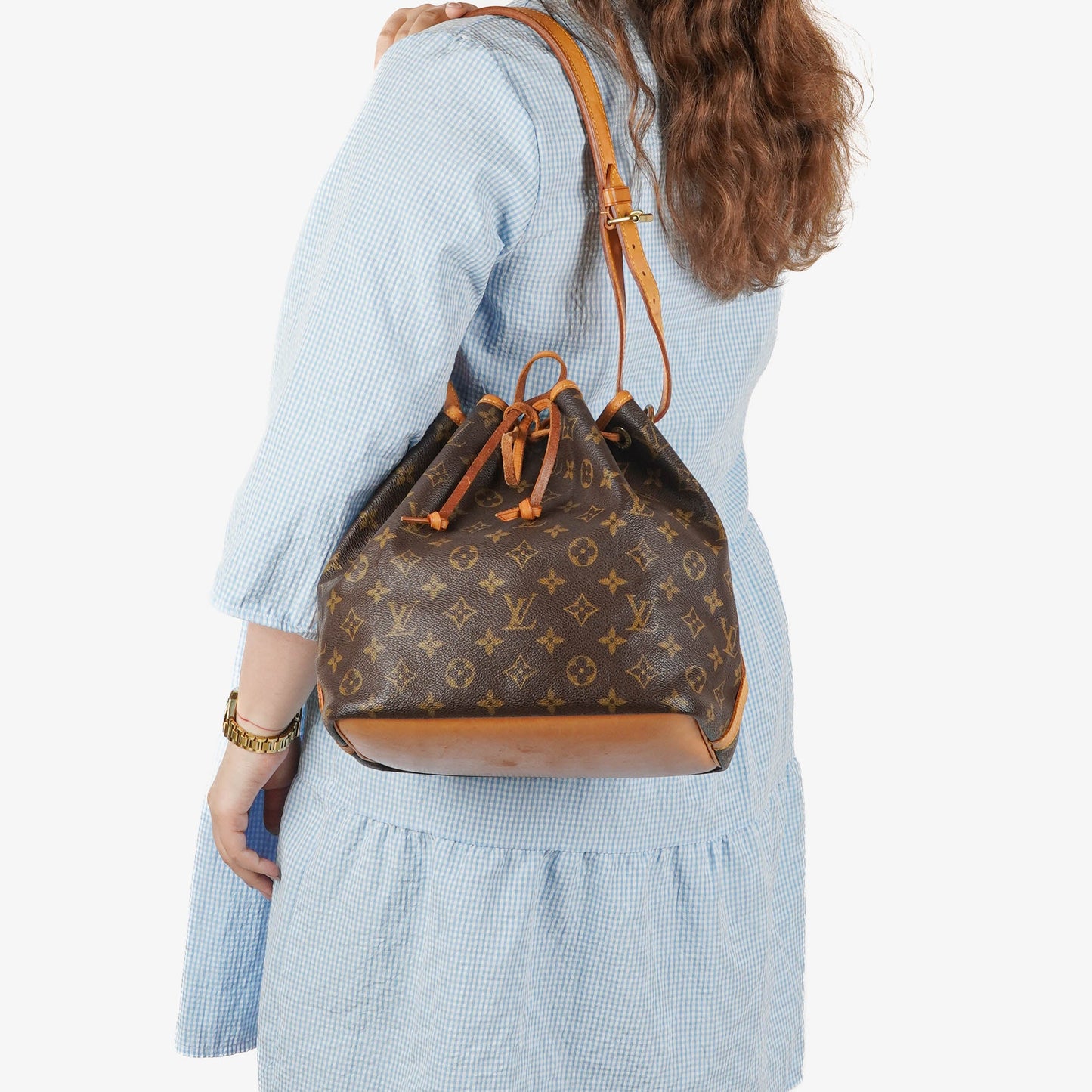 Louis Vuitton Petit Noe Monogram Canvas Shoulder Bag