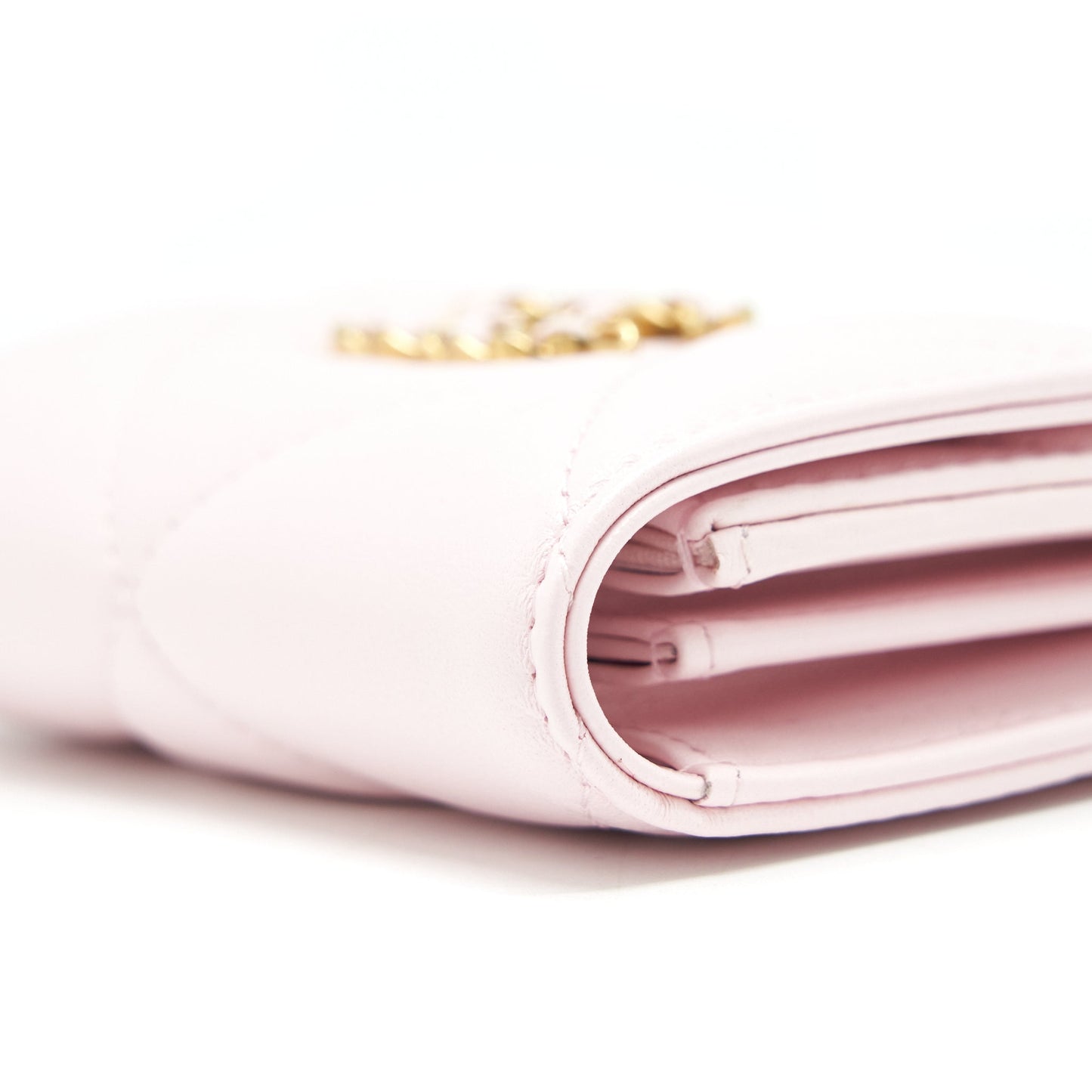 Chanel 19 Flap Cardholder Lambskin Light Pink
