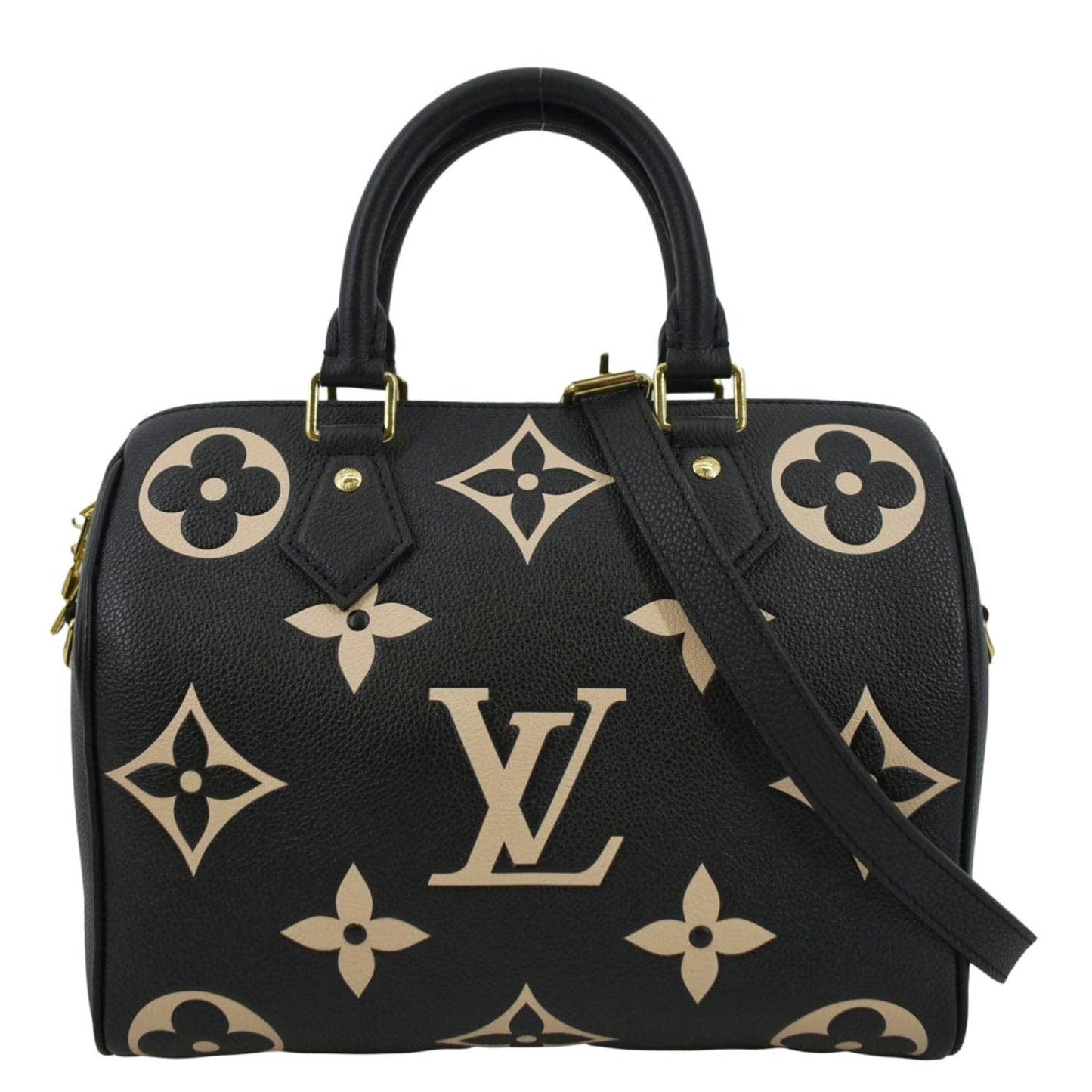 LOUIS VUITTON  25 Bandouliere Monogram Empreinte Leather Crossbody Bag Bicolor