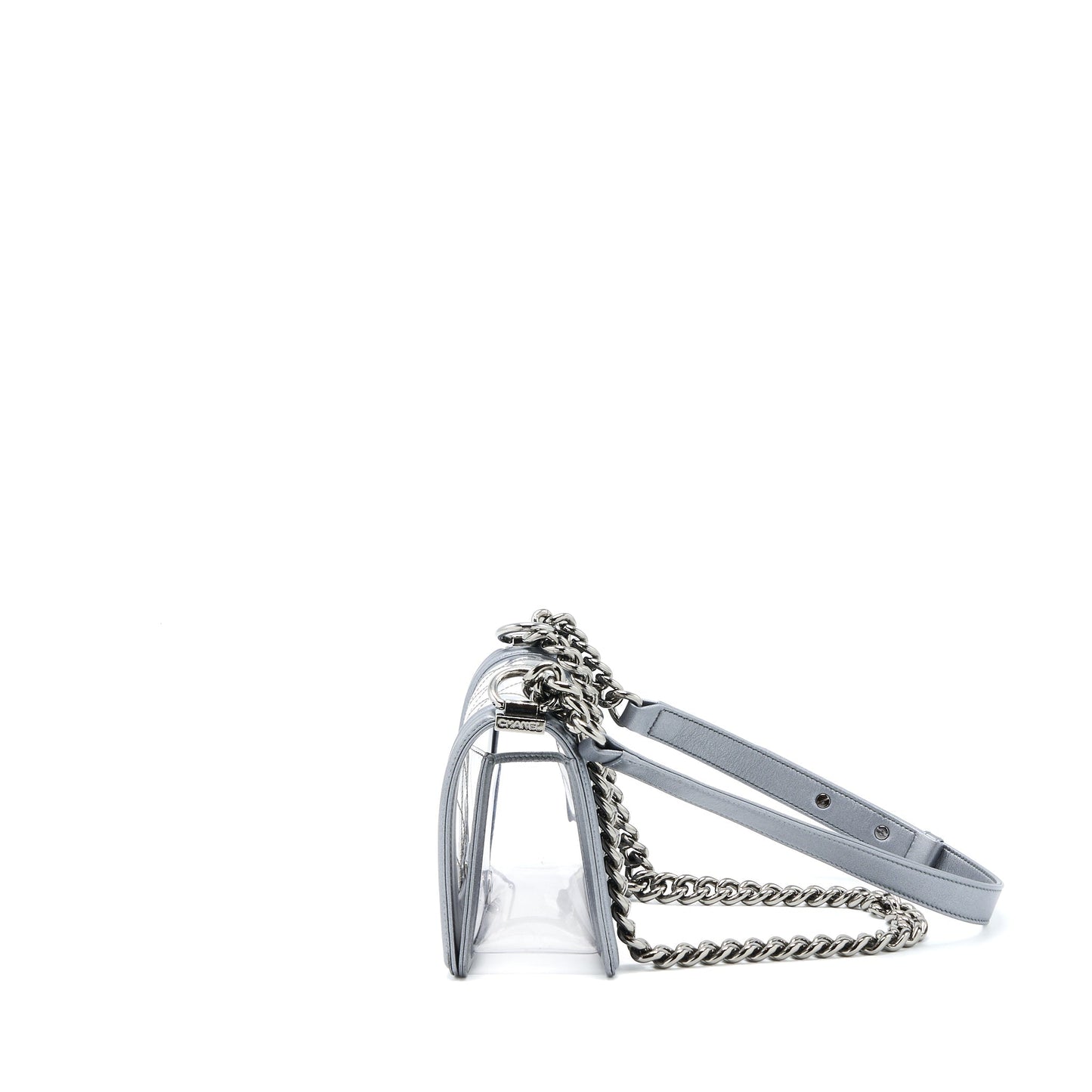 Chanel Small Boy PVC/Lambskin Silver
