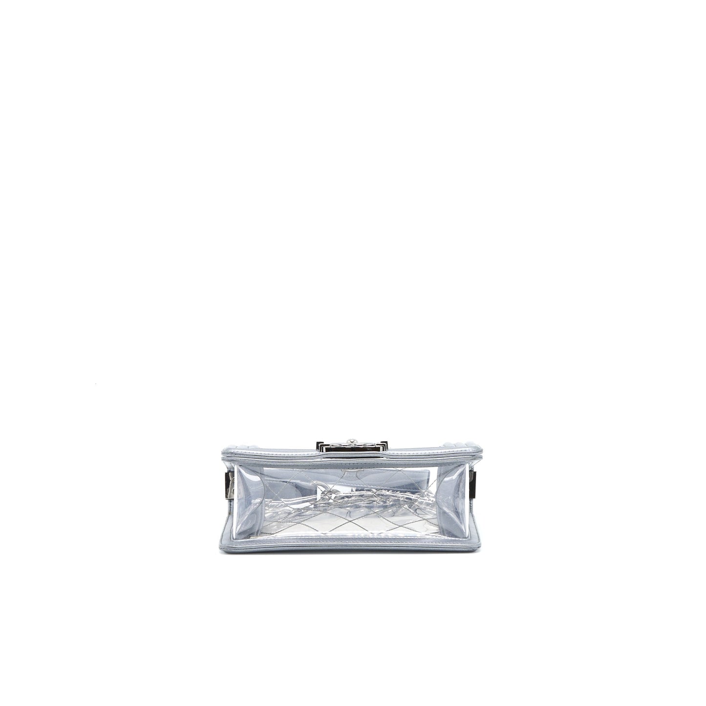 Chanel Small Boy PVC/Lambskin Silver