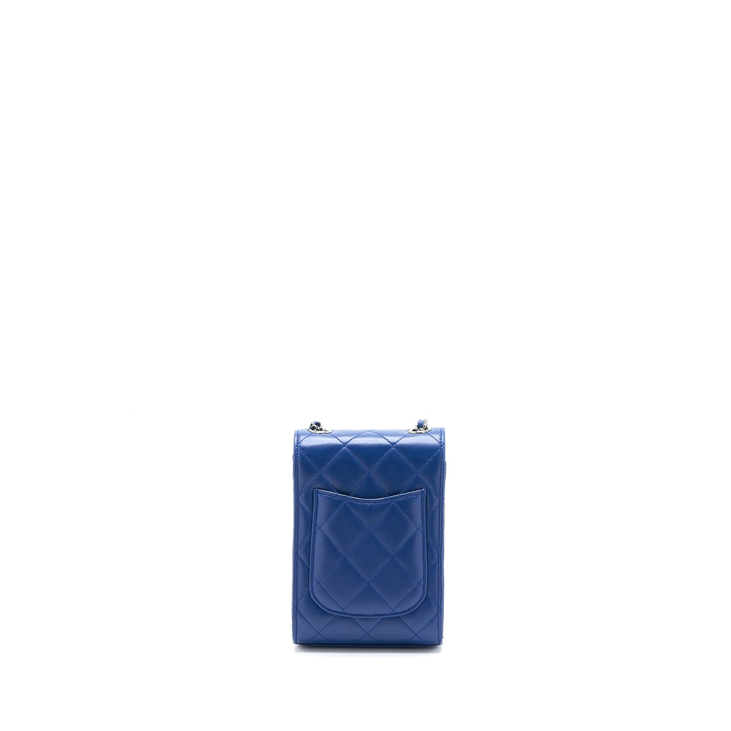 Chanel Flap Phone Case Lambskin Blue