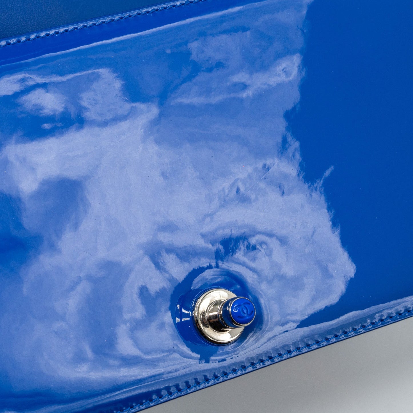Chanel Medium Boy Bag Patent Dark Blue