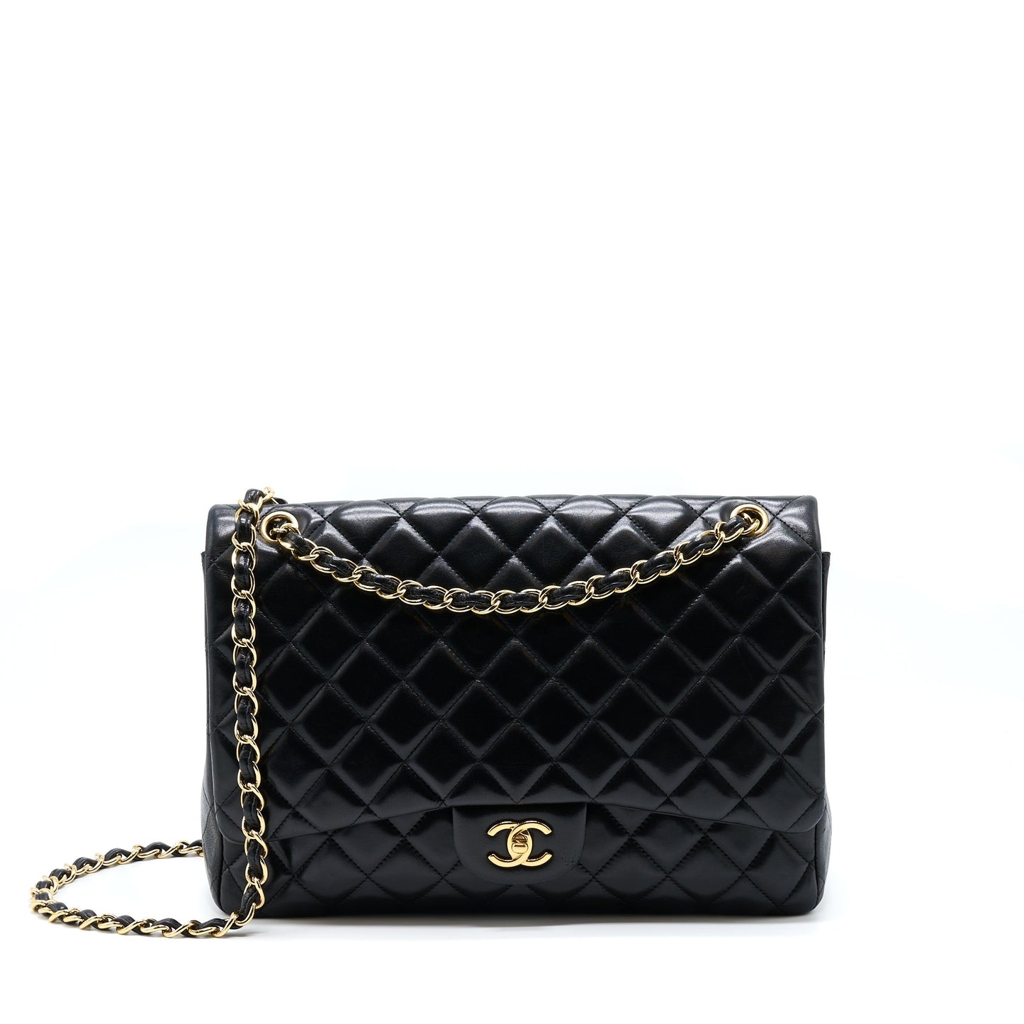 Chanel Maxi Classic Flap Bag Lambskin Black