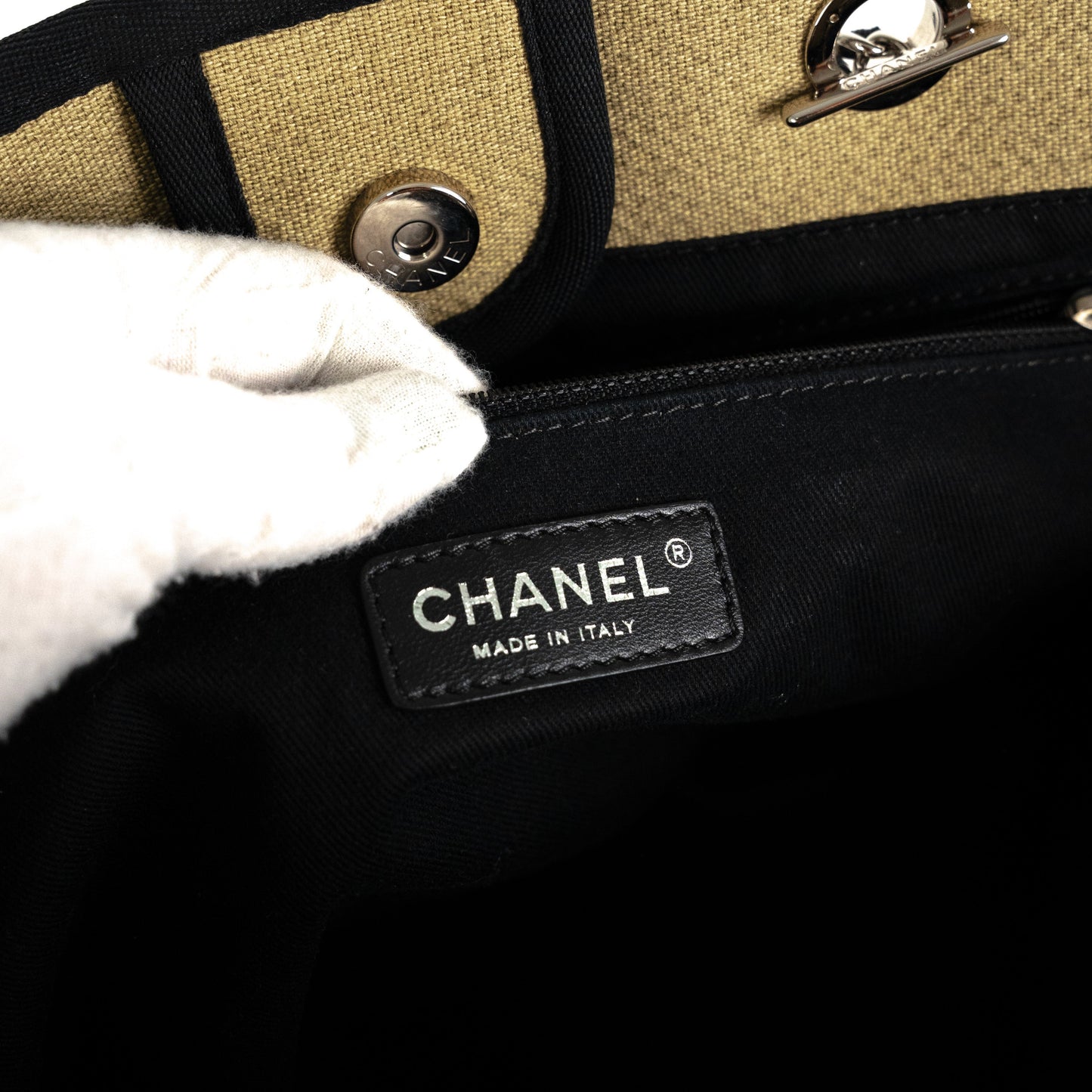 Chanel Deauville Tote Sand