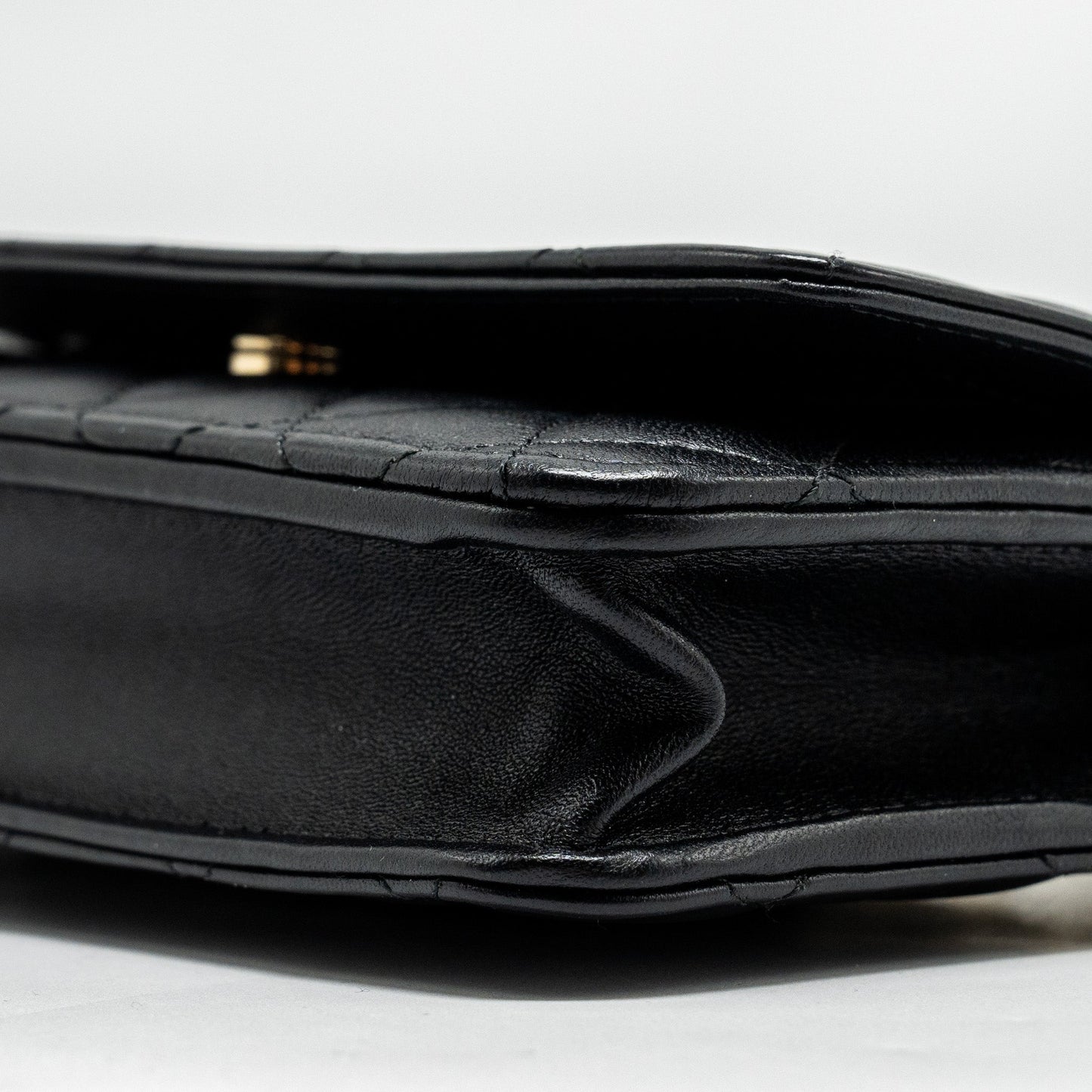 Chanel Pearl Chain Wallet On Chain Lambskin Black L(microchip)