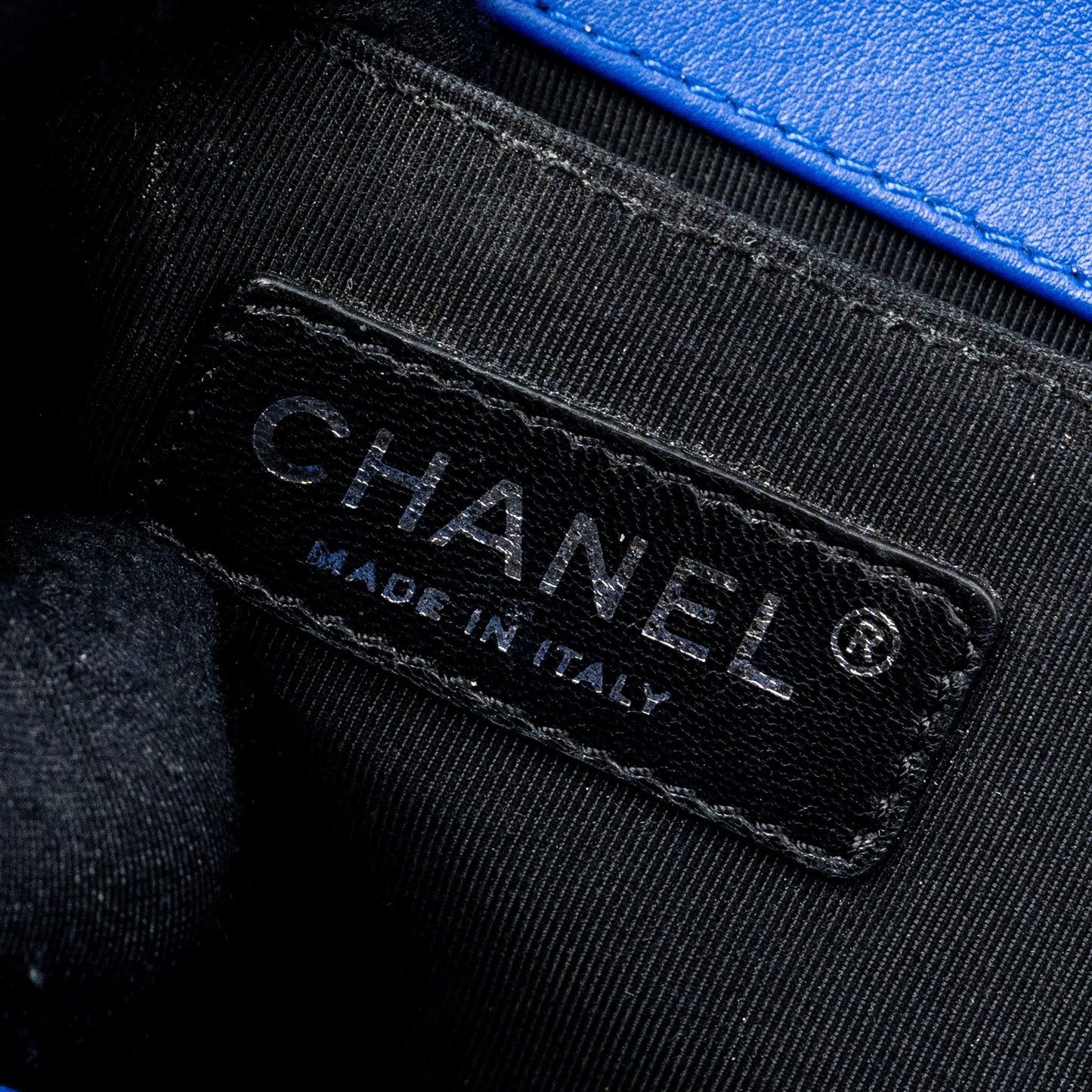 Chanel Medium Boy Bag Patent Dark Blue